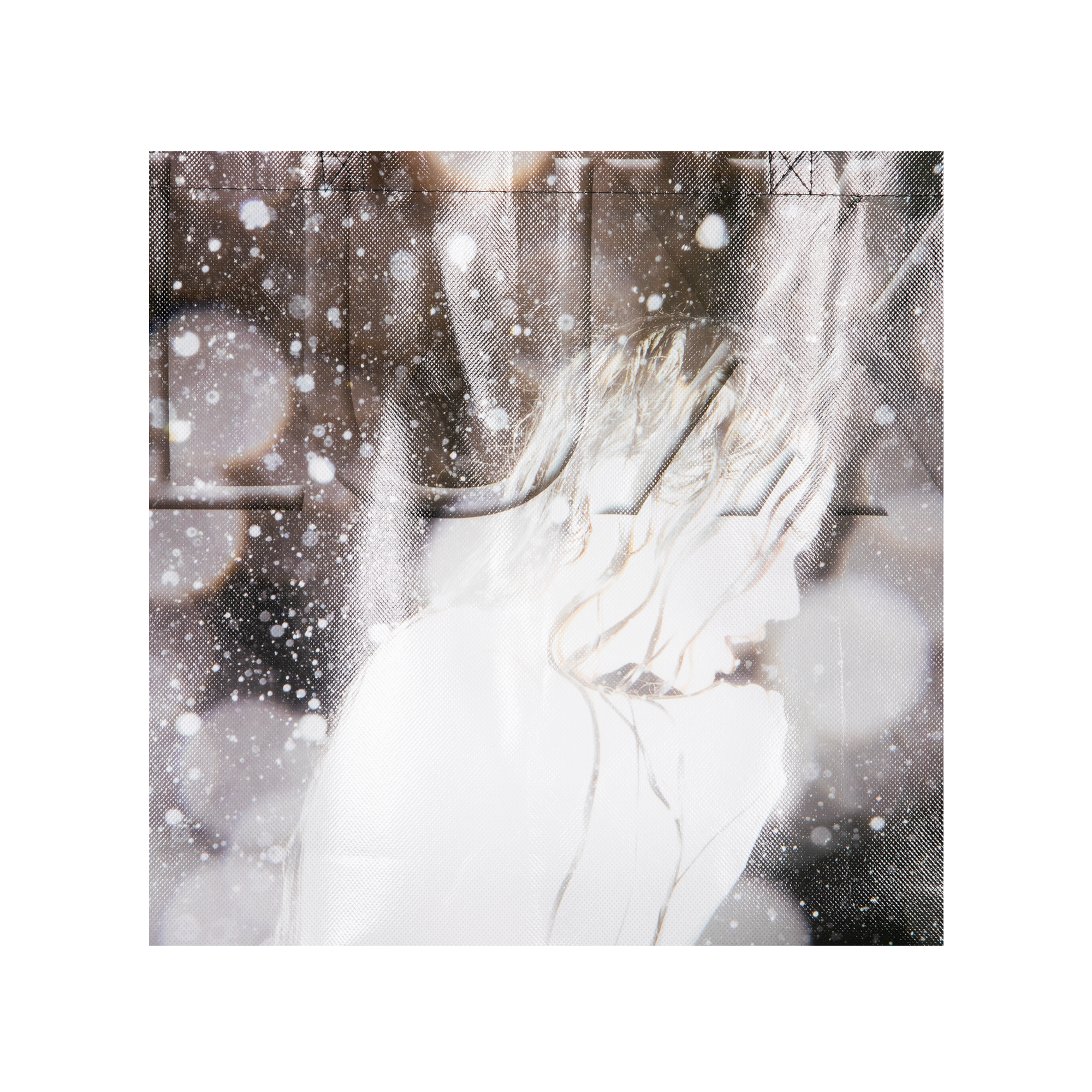 Rosalia in a snowy landscape with blurred background