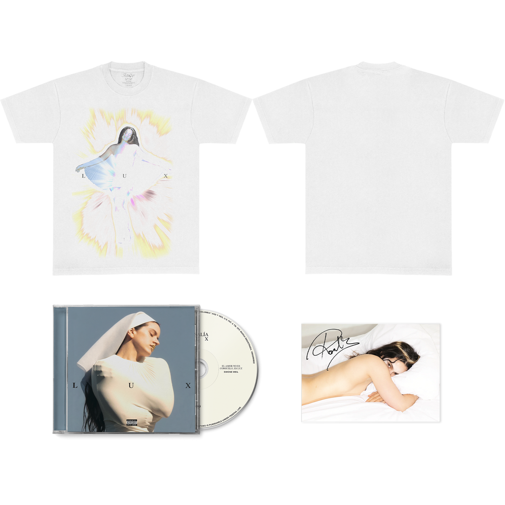 LUX Photo T-Shirt & CD with Limited Edition Signed Postcard